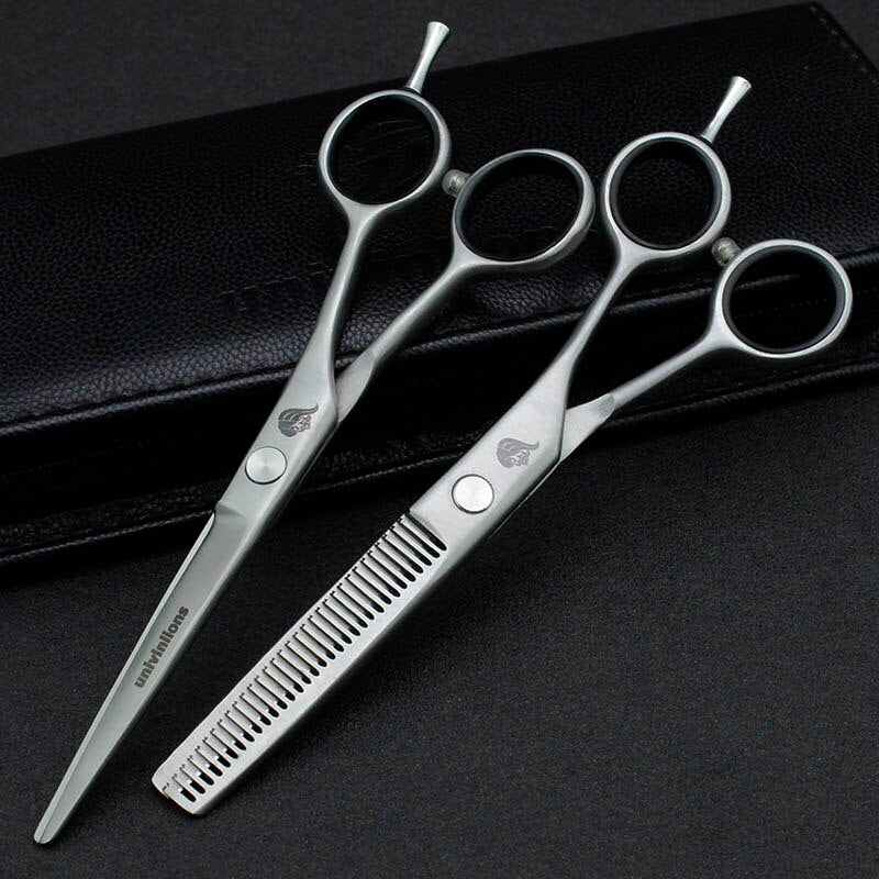 5.5/6" matt silver professional hairdressing scisors barber scissors salon cheap shears hairdresser japanese hair cutting shears