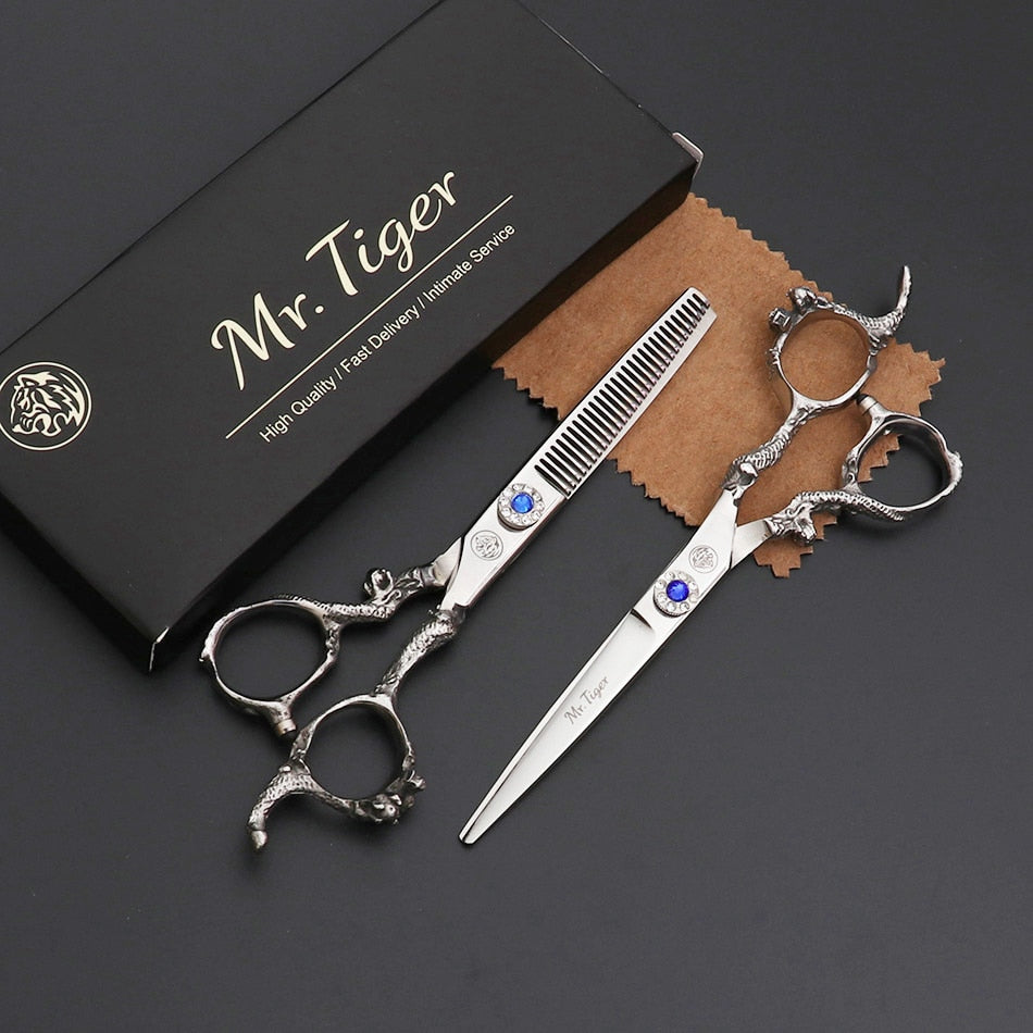 2023 Hair Scissors Professional Hairdressing Scissors Set Barber Scissors Thinning Shears Hair Cutting Tool Hairdresser Scissors